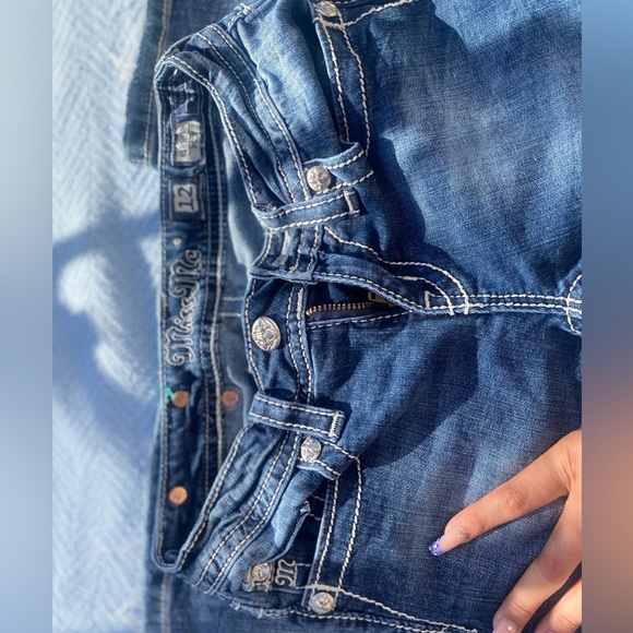 Girls MissMe Embellished Jeans - Picture 2 of 4